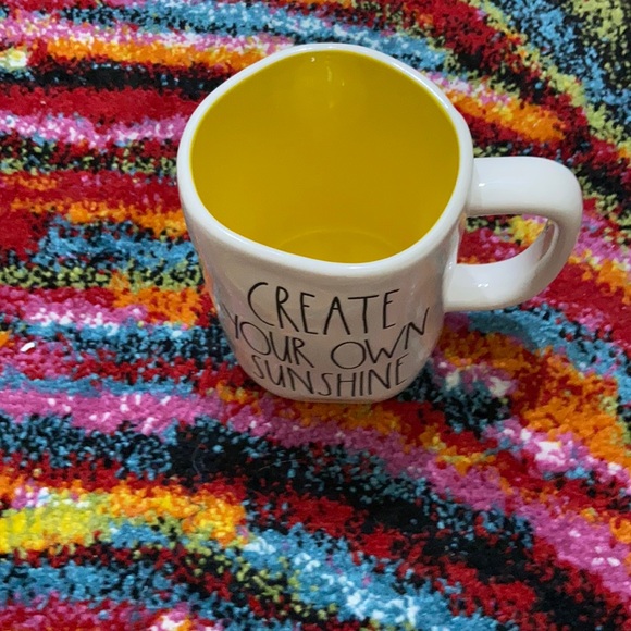 Rae Dunn Create Your Own Sunshine Yellow Mug